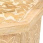 vidaXL Mesa auxiliar de madera maciza de mango Ø48 cm vidaXL Mesa auxiliar de madera maciza de mango Ø48 cm