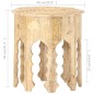 vidaXL Mesa auxiliar de madera maciza de mango Ø48 cm vidaXL Mesa auxiliar de madera maciza de mango Ø48 cm