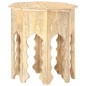 vidaXL Mesa auxiliar de madera maciza de mango Ø48 cm vidaXL Mesa auxiliar de madera maciza de mango Ø48 cm