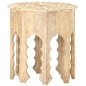 vidaXL Mesa auxiliar de madera maciza de mango Ø48 cm vidaXL Mesa auxiliar de madera maciza de mango Ø48 cm