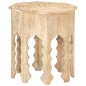 vidaXL Mesa auxiliar de madera maciza de mango Ø48 cm vidaXL Mesa auxiliar de madera maciza de mango Ø48 cm