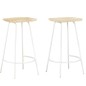 vidaXL Taburetes de cocina 2 unidades madera maciza de mango vidaXL Taburetes de cocina 2 unidades madera maciza de mango