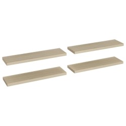 vidaXL Estantes flotantes de pared 4 uds MDF roble 90x23,5x3,8 cm