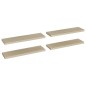 vidaXL Estantes flotantes de pared 4 uds MDF roble 90x23,5x3,8 cm vidaXL Estantes flotantes de pared 4 uds MDF roble 90x23,5x3,8 cm