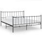 vidaXL Estructura de cama de metal negra 140x200 cm vidaXL Estructura de cama de metal negra 140x200 cm