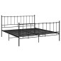 vidaXL Estructura de cama de metal negra 140x200 cm vidaXL Estructura de cama de metal negra 140x200 cm