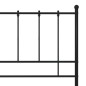 vidaXL Estructura de cama de metal negra 140x200 cm vidaXL Estructura de cama de metal negra 140x200 cm