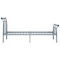 vidaXL Estructura de cama de metal gris 100x200 cm vidaXL Estructura de cama de metal gris 100x200 cm