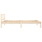 vidaXL Estructura de cama madera maciza de pino 100x200 cm vidaXL Estructura de cama madera maciza de pino 100x200 cm