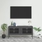 vidaXL Mueble para TV de acero gris antracita 105x35x50 cm