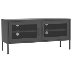 vidaXL Mueble para TV de acero gris antracita 105x35x50 cm