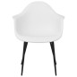 vidaXL Sillas de comedor 2 unidades blancas PP vidaXL Sillas de comedor 2 unidades blancas PP