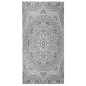 vidaXL Alfombra de exterior de tejido plano rayas azules 100x200 cm vidaXL Alfombra de exterior de tejido plano rayas azules 100x200 cm