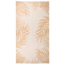 vidaXL Alfombra de exterior tejido plano estampado de hoja 80x150 cm