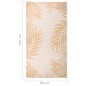 vidaXL Alfombra de exterior tejido plano estampado de hoja 80x150 cm vidaXL Alfombra de exterior tejido plano estampado de hoja 80x150 cm