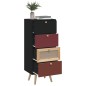 vidaXL Aparador alto con cajones madera contrachapada 40x30x95 cm vidaXL Aparador alto con cajones madera contrachapada 40x30x95 cm