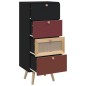 vidaXL Aparador alto con cajones madera contrachapada 40x30x95 cm vidaXL Aparador alto con cajones madera contrachapada 40x30x95 cm