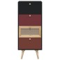 vidaXL Aparador alto con cajones madera contrachapada 40x30x95 cm vidaXL Aparador alto con cajones madera contrachapada 40x30x95 cm