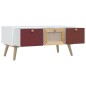 vidaXL Mesa de centro con cajones madera contrachapada 80x40x35,5 cm vidaXL Mesa de centro con cajones madera contrachapada 80x40x35,5 cm