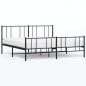 vidaXL Estructura de cama cabecero y pie de cama metal negro 183x213cm vidaXL Estructura de cama cabecero y pie de cama metal negro 183x213cm
