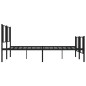 vidaXL Estructura de cama cabecero y pie de cama metal negro 183x213cm vidaXL Estructura de cama cabecero y pie de cama metal negro 183x213cm