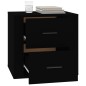 vidaXL Mesita de noche color negro 50x39x47 cm vidaXL Mesita de noche color negro 50x39x47 cm