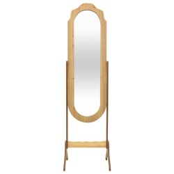 vidaXL Espejo de pie madera contrachapada 45,5x47,5x160 cm