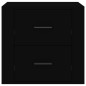 vidaXL Mesita de noche color negro 50x39x47 cm vidaXL Mesita de noche color negro 50x39x47 cm