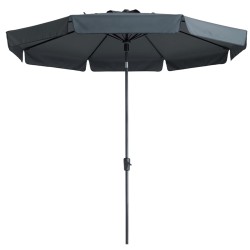 Madison Sombrilla Flores Luxe redonda 300 cm gris 