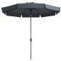 Madison Sombrilla Flores Luxe redonda 300 cm gris 