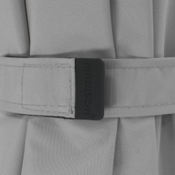 Madison Sombrilla Flores Luxe redonda 300 cm gris 