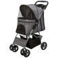 TRIXIE Cochecito de mascotas plegable para gatos y perros gris TRIXIE Cochecito de mascotas plegable para gatos y perros gris