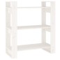 vidaXL Estantería/divisor de espacios madera pino blanco 80x35x91 cm