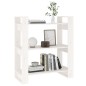 vidaXL Estantería/divisor de espacios madera pino blanco 80x35x91 cm