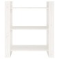 vidaXL Estantería/divisor de espacios madera pino blanco 80x35x91 cm