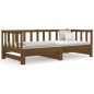 vidaXL Sofá cama extraíble madera de pino marrón miel 2x(80x200) cm vidaXL Sofá cama extraíble madera de pino marrón miel 2x(80x200) cm