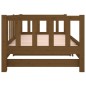 vidaXL Sofá cama extraíble madera de pino marrón miel 2x(80x200) cm vidaXL Sofá cama extraíble madera de pino marrón miel 2x(80x200) cm