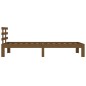vidaXL Estructura de cama madera maciza marrón miel 100x200 cm