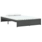 vidaXL Estructura de cama madera maciza gris 120x200 cm vidaXL Estructura de cama madera maciza gris 120x200 cm