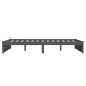 vidaXL Estructura de cama madera maciza gris 120x200 cm vidaXL Estructura de cama madera maciza gris 120x200 cm