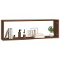 vidaXL Estante cúbico de pared 2 uds madera roble marrón 80x15x26,5 cm vidaXL Estante cúbico de pared 2 uds madera roble marrón 80x15x26,5 cm