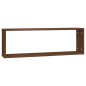 vidaXL Estante cúbico de pared 2 uds madera roble marrón 80x15x26,5 cm vidaXL Estante cúbico de pared 2 uds madera roble marrón 80x15x26,5 cm