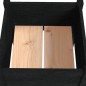 vidaXL Jardineras 2 unidades madera maciza de pino negro 40x40x70 cm vidaXL Jardineras 2 unidades madera maciza de pino negro 40x40x70 cm