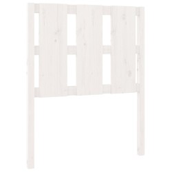 vidaXL Cabecero de cama madera maciza de pino blanco 80,5x4x100 cm