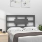 vidaXL Cabecero de cama madera maciza de pino gris 80,5x4x100 cm vidaXL Cabecero de cama madera maciza de pino gris 80,5x4x100 cm