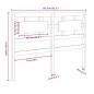 vidaXL Cabecero de cama madera maciza pino marrón miel 155,5x4x100 cm vidaXL Cabecero de cama madera maciza pino marrón miel 155,5x4x100 cm