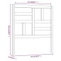 vidaXL Cabecero de cama madera maciza de pino 81x4x104 cm vidaXL Cabecero de cama madera maciza de pino 81x4x104 cm