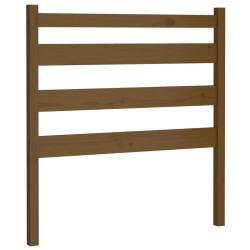 vidaXL Cabecero de cama madera maciza de pino marrón miel 81x4x100 cm