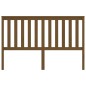 vidaXL Cabecero de cama madera maciza de pino marrón miel 126x6x101 cm vidaXL Cabecero de cama madera maciza de pino marrón miel 126x6x101 cm