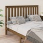 vidaXL Cabecero de cama madera maciza de pino marrón miel 126x6x101 cm vidaXL Cabecero de cama madera maciza de pino marrón miel 126x6x101 cm
